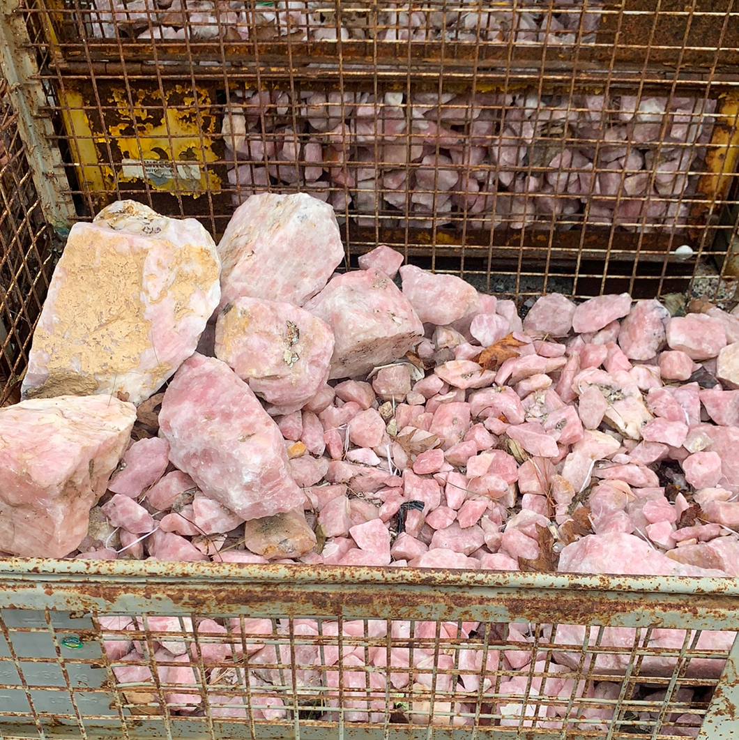 Rose Quartz from Namibia 10 pounds Roughstone.Rocks LLC