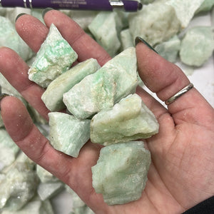 Rough Amazonite from India 1 pound Roughstone.Rocks LLC