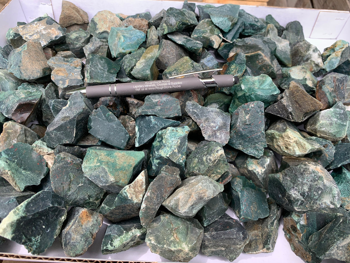 Bloodstone - Small Pieces - 1 pound – RoughStone.Rocks LLC