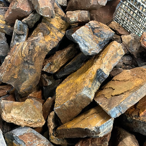 Rough Blue Tigers Eye/Hawk Eye from South Africa 1 pound Roughstone.Rocks LLC