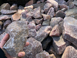 Rough Cherry Quartz from Tanzania 100 pounds Roughstone.Rocks LLC