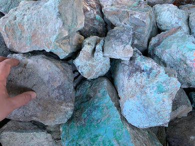 Rough Chrysocolla with chalcocite (copper ore) - 10 pounds Roughstone.Rocks LLC