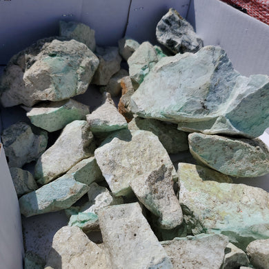 Rough Chrysoprase from Poland 1 pound Roughstone.Rocks LLC
