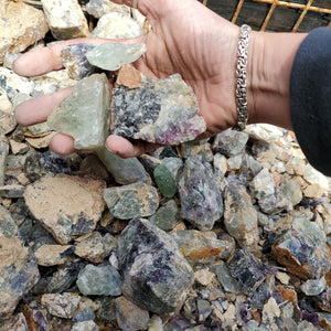 Rough Fluorite Chunks from Namibia 10 pounds Roughstone.Rocks LLC