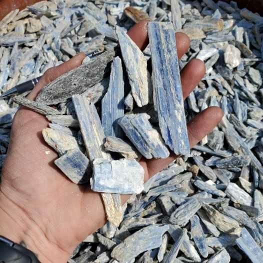 Rough Kyanite Blue from Brazil 1 pound Roughstone.Rocks LLC