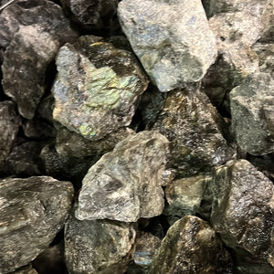Rough Labradorite from Madagascar 1 pound Roughstone.Rocks LLC