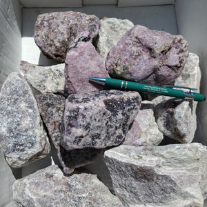 Rough Lepidolite Large from India 10 pounds Roughstone.Rocks LLC