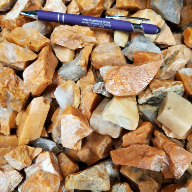 Rough Peach Moonstone from India 1 pound Roughstone.Rocks LLC
