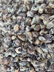 Rough Phantom Amethyst Points from Zambia 10 pounds Roughstone.Rocks LLC
