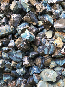 Seiber "Agate" Copper Slag 1 pound Roughstone.Rocks LLC
