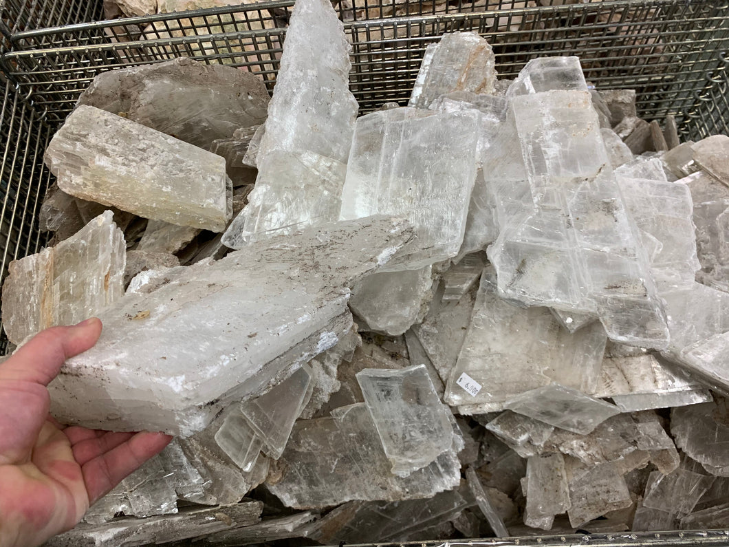 Selenite Rough from Utah 1 pound Roughstone.Rocks LLC