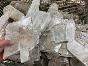 Selenite Rough from Utah 1 pound Roughstone.Rocks LLC