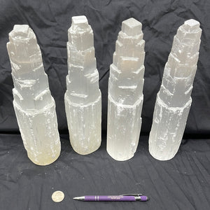 Selenite Satin Spar Large Towers Roughstone.Rocks LLC