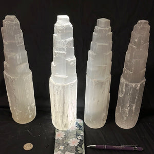 Selenite Satin Spar Large Towers Roughstone.Rocks LLC