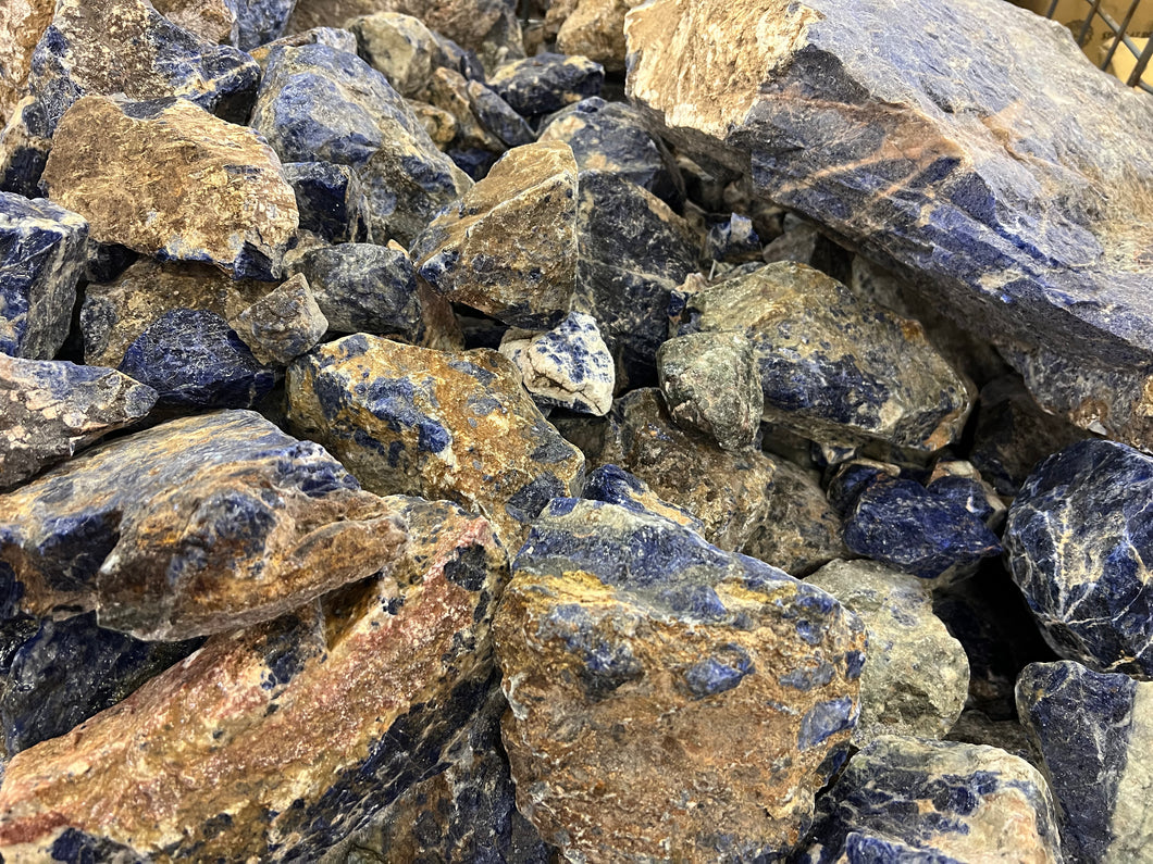 Sunset Sodalite from Namibia 1 pound Roughstone.Rocks LLC
