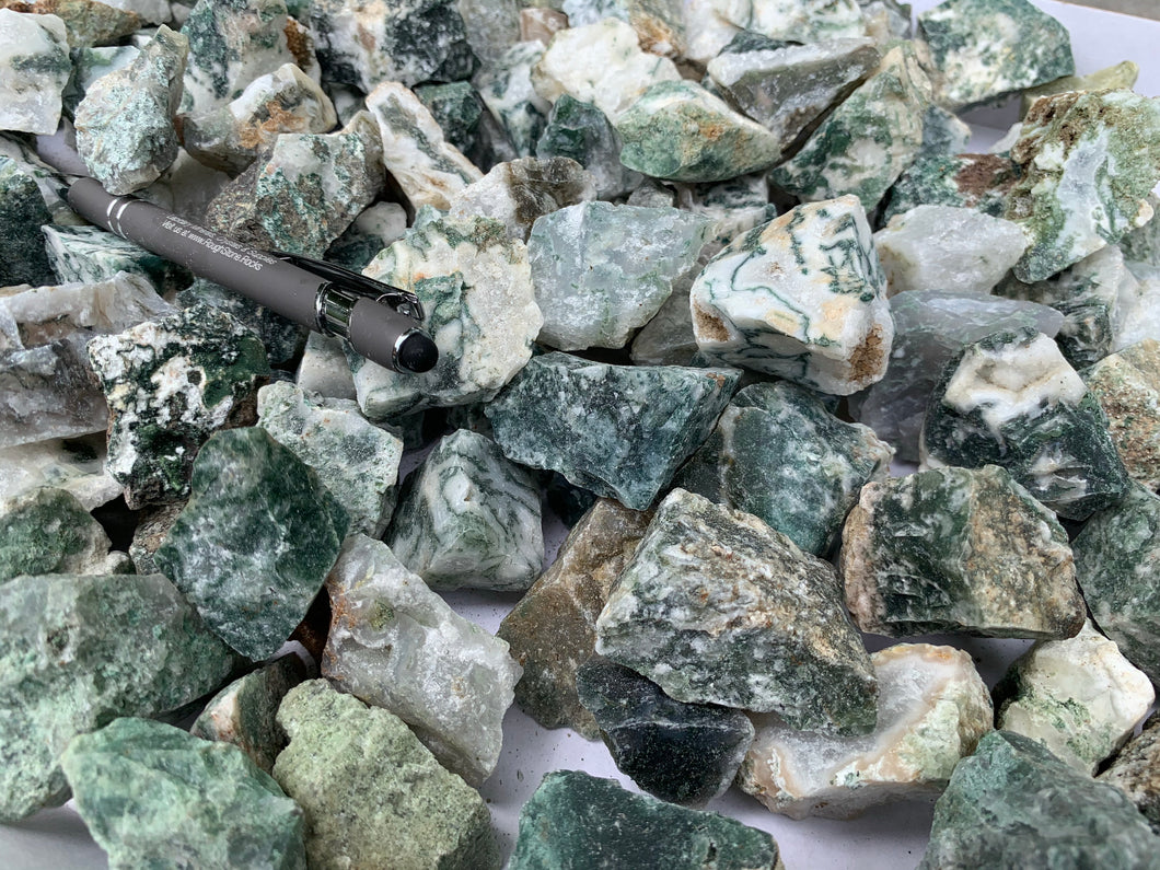 Tree Agate Small Pieces from India 1 pound Roughstone.Rocks LLC