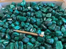 Tumbled Green Malachite from the Democratic Republic of Congo 250 grams Roughstone.Rocks LLC