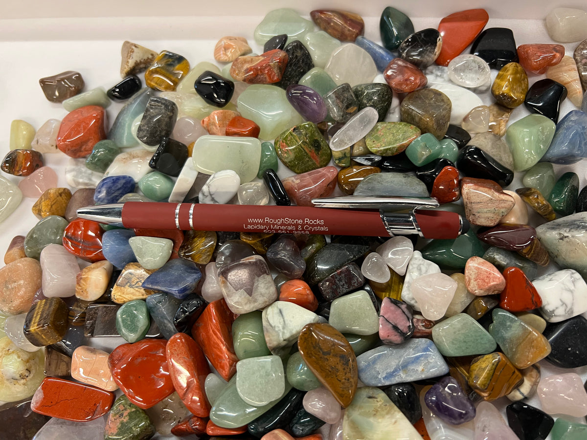 Rough Verses Rumbled Rocks Tumbled Stone Mix - 5 kilo – RoughStone.Rocks LLC