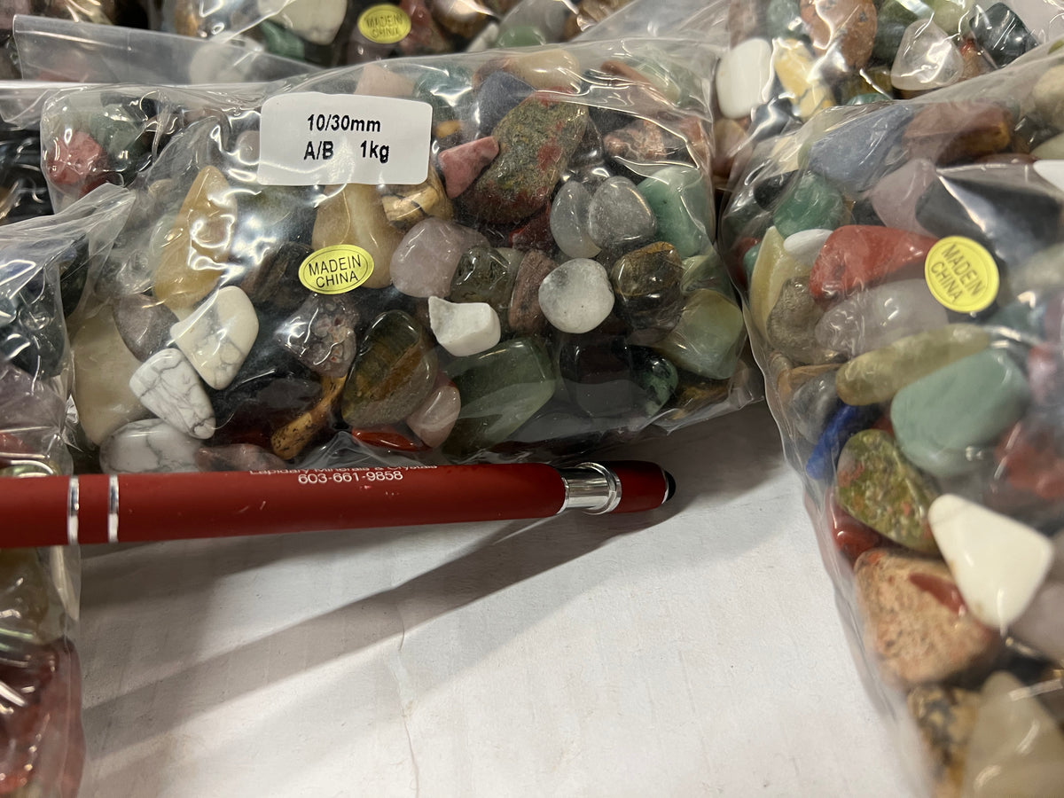 Rough Verses Rumbled Rocks Tumbled Stone Mix - 5 kilo – RoughStone.Rocks LLC