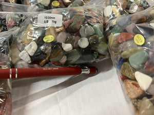 Tumbled Stone Mix 1 kilo Roughstone.Rocks LLC