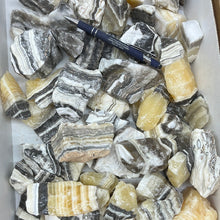 Washed Banded Calcite from Mexico 1 pound Roughstone.Rocks LLC