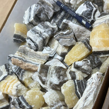 Washed Banded Calcite from Mexico 1 pound Roughstone.Rocks LLC