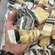 Washed Banded Calcite from Mexico 1 pound Roughstone.Rocks LLC