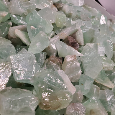 Washed Calcite Green Chips from Mexico 1 pound Roughstone.Rocks LLC