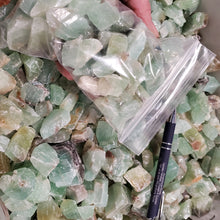 Washed Calcite Green Chips from Mexico 1 pound Roughstone.Rocks LLC