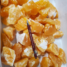 Washed Orange Calcite from Mexico 1 pound Roughstone.Rocks LLC