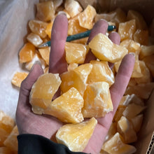 Washed Orange Calcite from Mexico 1 pound Roughstone.Rocks LLC