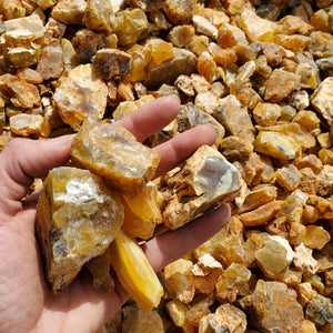 Yellow Opal from Tanzania 1 pound Roughstone.Rocks LLC