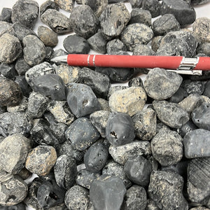 Obsidian Rough Tumbled - Mexico - 1 pound