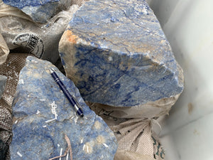 Blue Quartz Brazil LARGE - 10 pounds