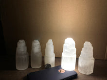 Selenite (Satin Spar) Rough ~4” Towers 54 pieces