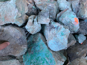 Chrysocolla with chalcocite (copper ore) - 10 pounds
