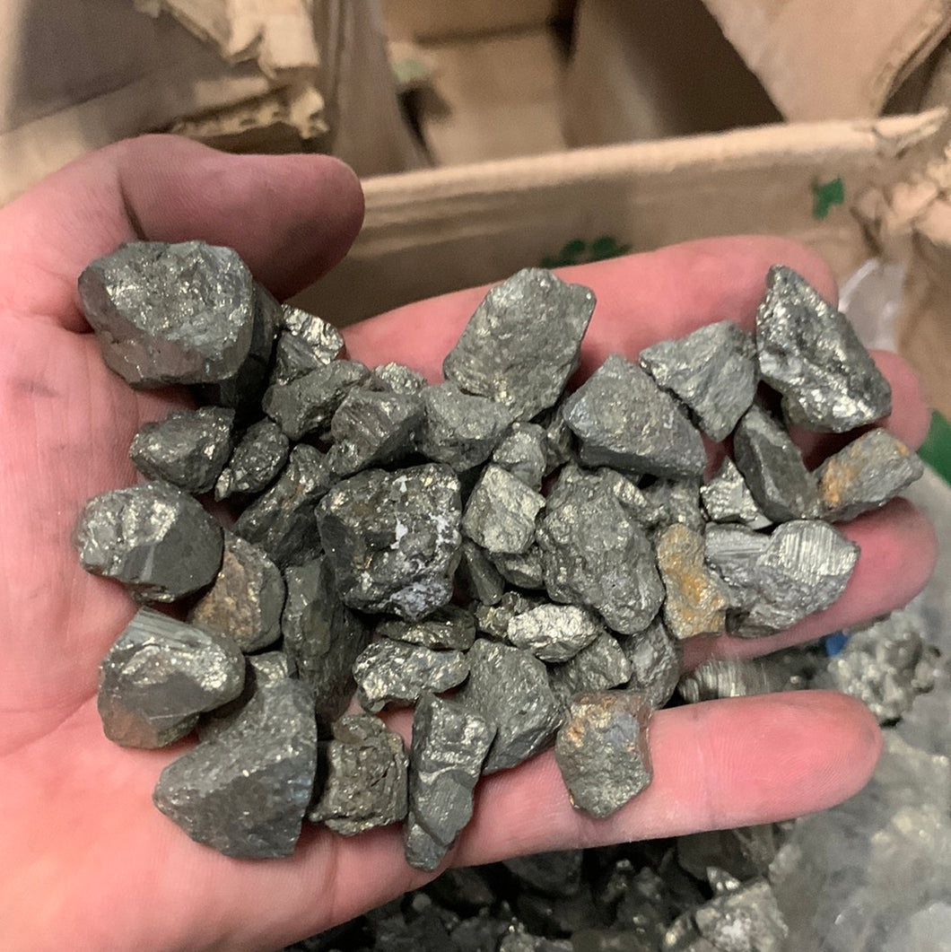 Pyrite Crystals and Chips - Peru - 10 pounds