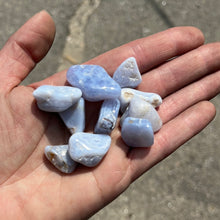 Blue Lace Agate Tumbles - 50 grams